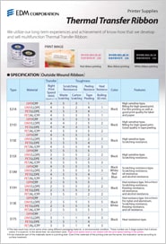 THERMAL TRANSFER RIBBON catalog download