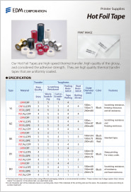 HOT FOIL TAPE catalog download