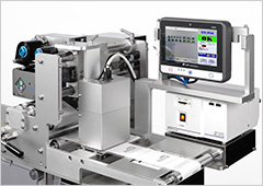 Inspection machine monitor-less specification when printer is installed at the same time