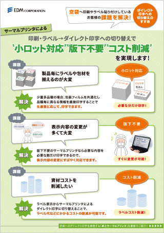 課題解決提案（THP600印刷・ラベル)