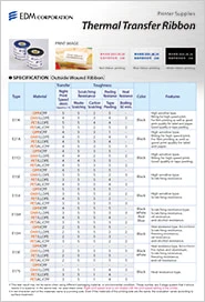 THERMAL TRANSFER RIBBON catalog download