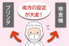 サーマルプリンタと印字検査機を合わせて使うときの課題