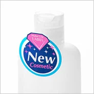 側面貼りラベラーによるPOPラベル貼付イメージ