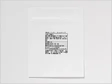 チャック付き袋への印字（焼き菓子）例：卓上サーマルプリンタTHP600シリーズ